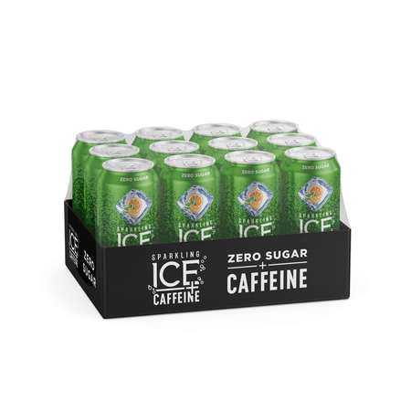 SPARKLING ICE Sparkling Ice +Caffeine Triple Citrus Sparkling Water 16 oz., PK12 FG00214